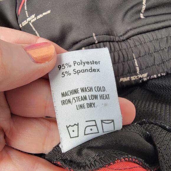 Pink Dolphin Jacket Men’s Large Black Teal Red Half Zip Pullover Streetwear - Picture 10 of 10